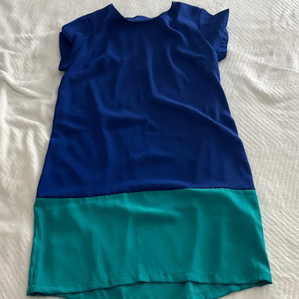 Cynthia Rowley Vibrant Blue and Teal Tunic